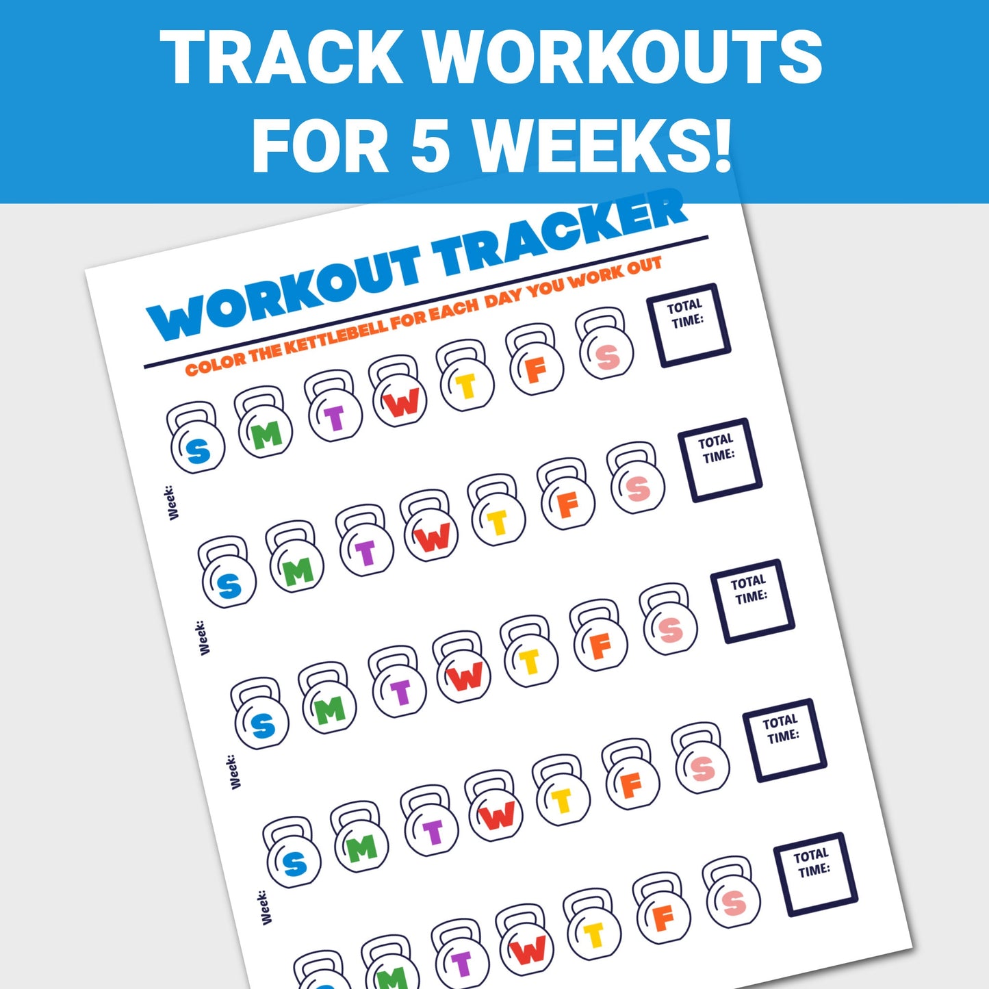 Workout Tracker Printable, Habit Tracker Printable, Fitness Tracker, Workout Log, Exercise Tracker, PDF